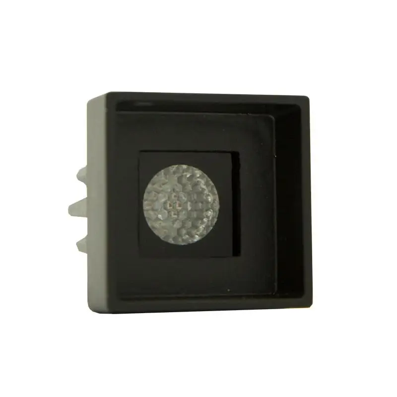 Sconto Spot LED ad Incasso PROMETEO QRP Verniciato Nero 4000°K - Bianco - Power LED 10/30 Vdc - Foresti e Suardi - Illuminazione Interna ed Esterna con Vetro Temprato e Dissipatore in Alluminio Anodizzato