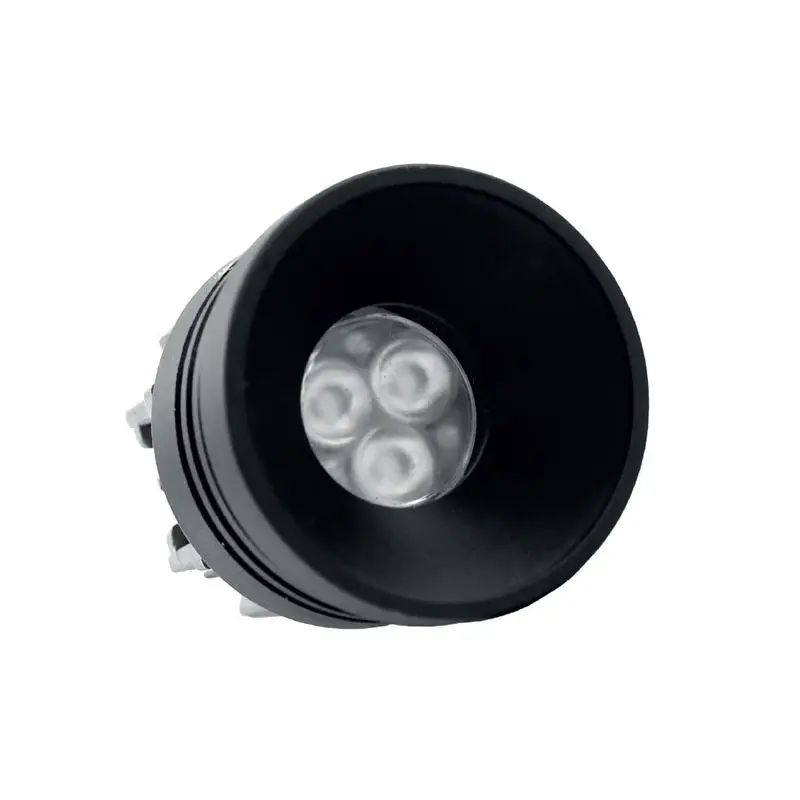 Spot LED ad Incasso Filo Plafone per Esterni ed Interni - PLUTONE TRG Verniciato Nero 4000 °K Bianco - Foresti e Suardi - Dissipatore in Alluminio Anodizzato e Vetro Temprato con Parabola/Lente Direzionale Sconto