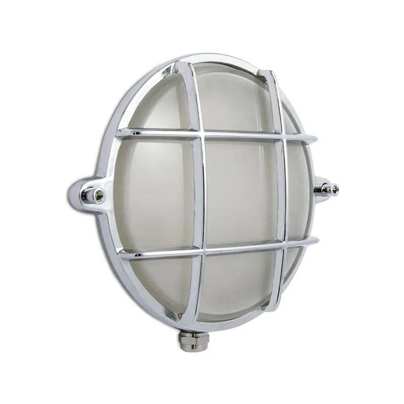 Pagamento Sicuro Tartaruga Tonda in Ottone Lucido Ø155 - Foresti e Suardi - E27 Max 40W Sabbiato e Trasparente - Illuminazione Nautica di Qualità