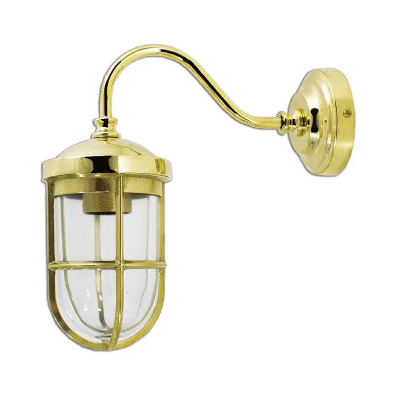 Promozione Esclusiva Lampada Applique in Ottone Lucido Foresti e Suardi - Modelli 2325.LS con Diffusore Sabbiato e 2325.LT con Diffusore Trasparente, E27, Max 52W, 220-240V