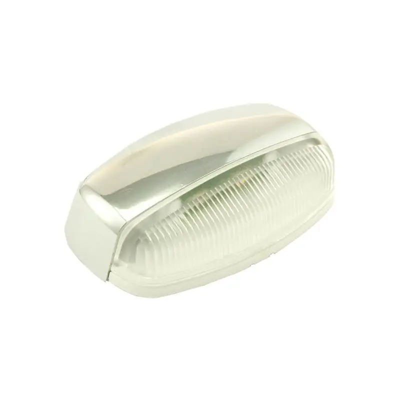 Luce di Cortesia per Esterni Foresti e Suardi - Tecnopolimero Trasparente con Ghiera Galvanizzata, IP67, LED Bianco 3200K e 4000K, Blu, Potenza 0,5W ENIF Offerta Lampo
