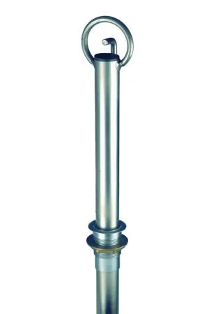 Asta Traino Sci in Acciaio Inossidabile con Boccola Passascafo - Lunghezza 1250 mm, Diametro Tubo Ø 40 mm - Ottimale per Attività Nautiche Sconto