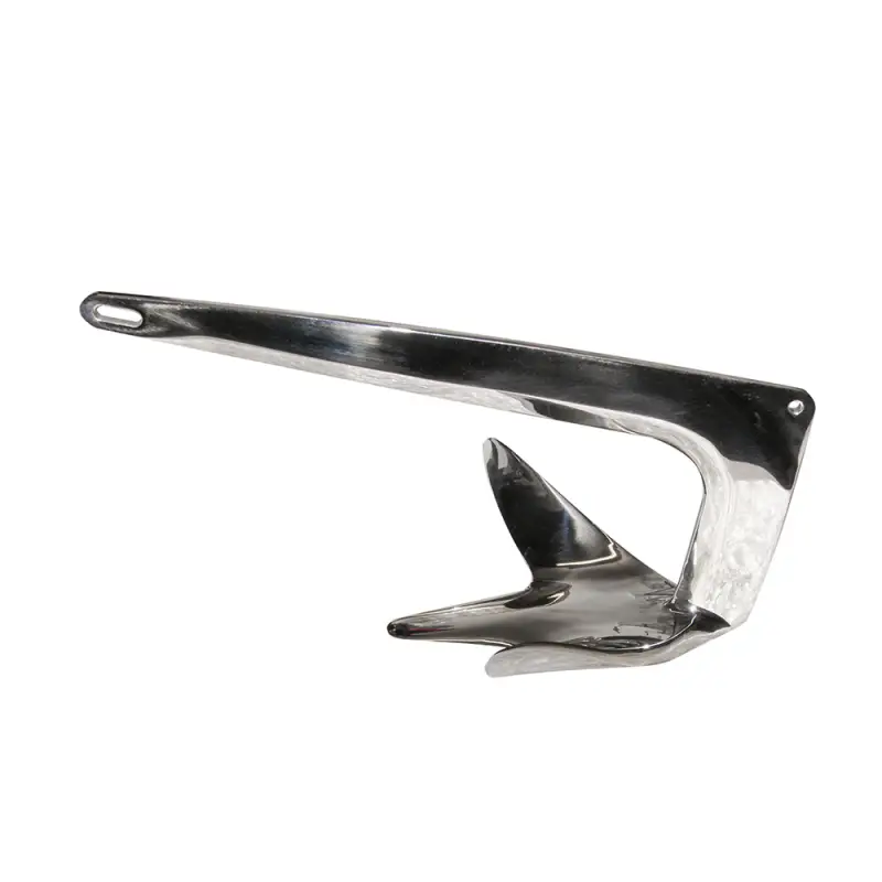 Ancora Tipo Bruce Inox 30kg - Acciaio Inossidabile AISI 316 Lucidato a Specchio per Nautica Nuova Collezione