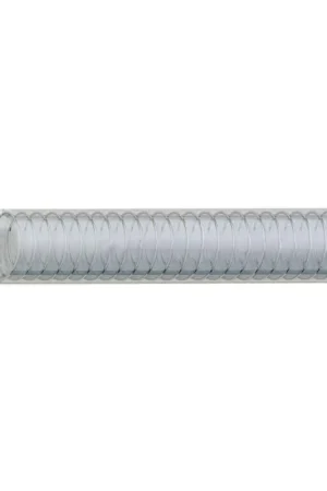 Soddisfatti O Rimborsati Tubo Spirale Ø 14 mm x 10 m in PVC Trasparente Atossico con Rinforzo in Acciaio - Flessibile e Resistente per Liquidi Alimentari, Pressione 4 Bar, Uso Nautico e Industriale