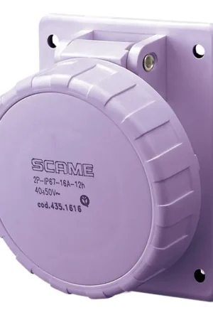 Presa Stagna Inclinata da Incasso per Spina Art. 3939246 - Grado di Protezione IP67 conforme alle Norme CE - EN60309-1 e EN60309-2 Offerta Del Giorno