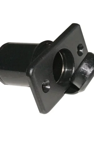 Spedizione Espresso Presa Corrente ad Incasso in Policarbonato Nero - Tipo Accendisigari Ø 22mm - Montaggio Facile con 2 Viti Frontali