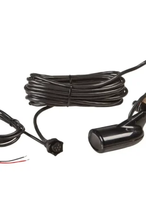 Trasduttore Poppa Skimmer 83/200kHz 6 Pin con Sensore Temperatura - Compatibile con Lowrance Elite 4, Mark 5, Elite 5, Hook 3x, Elite 3x Must-Have