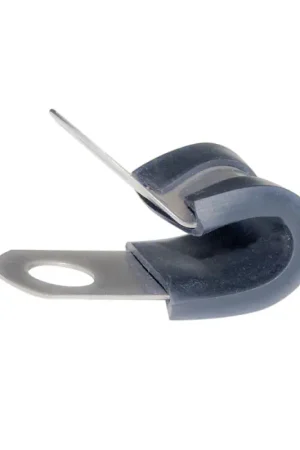 Fascetta Inox-Gomma Ø 12mm - Fissaggio Sicuro per Tubi e Cavi Nautici in Acciaio AISI 304 con Banda Larga 16mm Economico