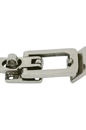 Must-Have Chiusura in Acciaio Inox AISI 316 con Portalucchetto - Dimensioni mm 89x28 per Nautica e Vela