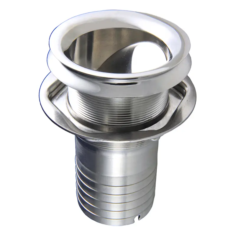 Vendita Finale Bocchettone Scarico Motore Ø 50 mm in Acciaio Inox AISI 316 con Paletta Antiriflusso e Controflangia - Ideale per la tua Barca