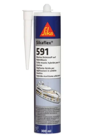 Sikaflex 591 Bianco - Sigillante Nautico Monocomponente 300ml | Alta Resistenza agli Agenti Atmosferici e Basse Emissioni Miglior Prezzo