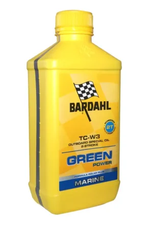 Olio Bardahl Green Power TCW3 1L per Motori Fuoribordo 2T - Semisintetico e Eco-compatibile Di Tendenza