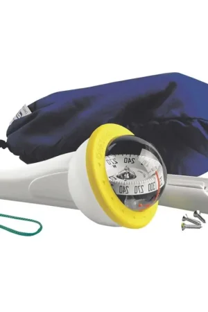 Bussola Iris 100 Gialla Senza Illuminazione - Bussola Universale Galleggiante per Kayak e Canoe, Rosa di Ø 70mm con Staffa e Foderina di Protezione Compra Oggi Stesso