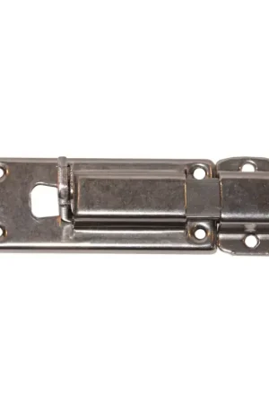 Catenaccio Inox Extraleggero Portal 80mm - Asta Piatta con Porta Lucchetto per Nautica e Barche Consegna Rapida