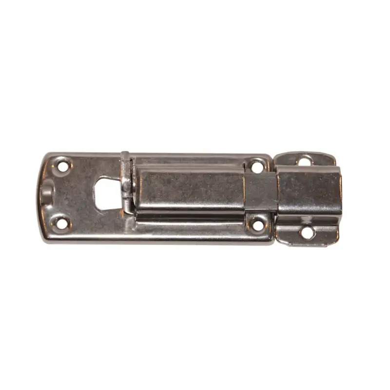 Solo Oggi Catenaccio Inox Portal - Catenaccio Extraleggero 100x27mm con Porta Lucchetto in Acciaio Inossidabile per Nautica e Barche