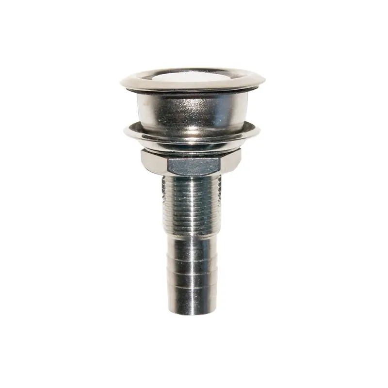 Novità Sfiato Inox 316 Incasso Ø 16 mm con Portagomma - Sfiato Dritto a Filo per Barche e Nautica