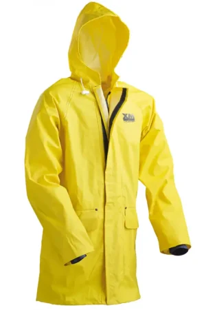 Acquista Ora Giacca Cerata Horizon TG.S - Cerata Leggera Impermeabile in Poliestere Giallo con Cappuccio e Tasca Strappo per Vela e Nautica