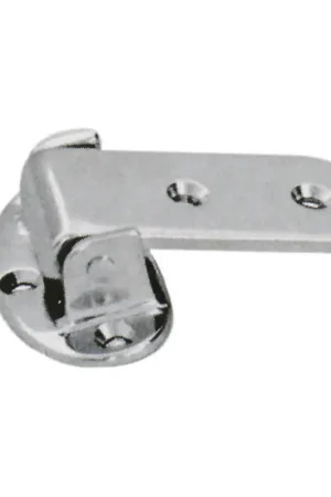 Cerniera in Ottone Cromato 55x22 mm - Cerniera di Qualità per Barche e Nautica Reso Gratuito