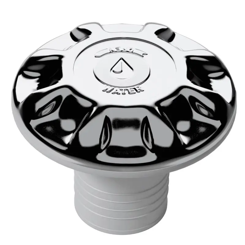 Prezzo Ridotto Tappo Fuel in Nylon Cromato Ø 50 mm - Imbarco Carburante Plastica Ø 88 mm per Nautica