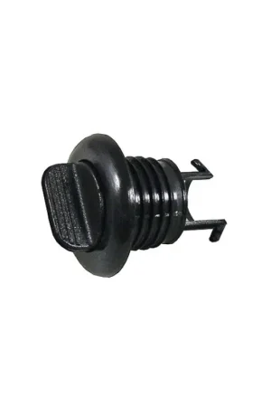 Tappo di Nylon Nero per Scarico Acqua - Ombrinale Rotondo con Vite, Foro Ø 19 mm, Esterno Ø 27 mm - Tappo Scarico Nautico Offerta