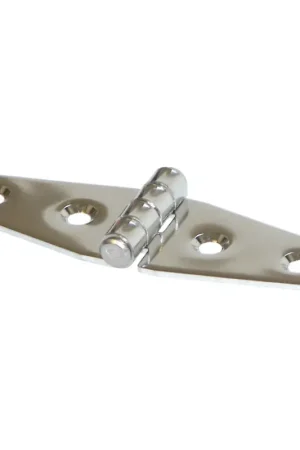 Cerniera Inox AISI 316 Lucidata a Specchio - Dimensioni 100x30 mm e 100x27 mm - Spessore 2 mm, Perno Ø 9 mm - Ideale per Nautica e Vela Offerta Del Giorno