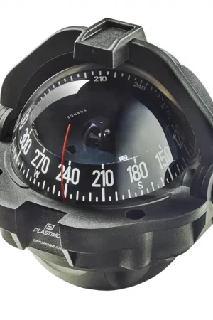 Bussola Offshore 105 Nera da Incasso con Rosa Piatta - Illuminazione LED per Barche da 5 a 10 Metri Ultimissimo Modello