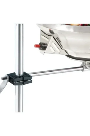Supporto di Fissaggio Universale per Barbecue in Acciaio Inox e Alluminio Anodizzato - Per Tubi Ø mm. 22/25 - Ideale per Pulpiti, Battagliole e Tientibene Più Venduto