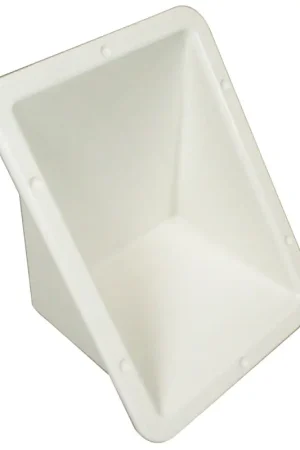 Nicchia Conica Bianca in ASA - Versatile per Gradini e Portadoccia, Dimensioni 135x108 mm, Incasso 73 mm Miglior Prezzo