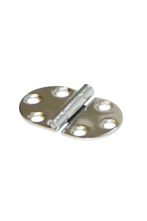 Cerniera Inox Rovesciata mm. 47x30 e mm. 48x30 - Acciaio Inox AISI 304 Lucidato a Specchio - Spessore mm. 1,5 - Perno Ø mm. 9 Più Venduto
