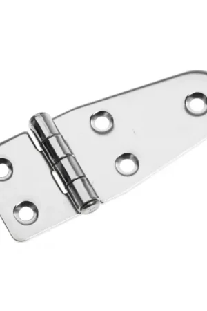 Cerniera in Acciaio Inox AISI 316 Lucidata a Specchio mm. 100x40 - Spessore 2mm, Perno Ø 9mm Prezzo Di Fabbrica
