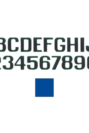 Lettera Adesiva Azzurra "J" - 100 mm con Autoallineamento e Collante Antisalino per Vela e Nautica Ultima Occasione