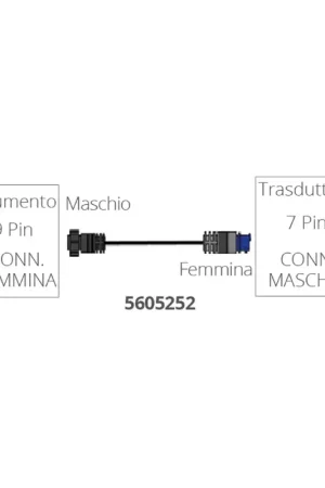 Cavo Adattatore Lowrance da 9 Pin Maschio a 7 Pin Femmina - Connettori Neri e Blu per Strumenti Nautici e Trasduttori Sconto