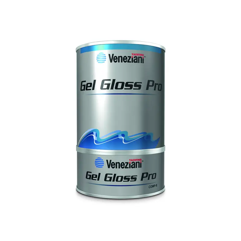 Direttamente Dal Produttore Gel Gloss Pro Bianco Lt. 0,750 - Smalto Poliuretanico Bicomponente Brillante per Nautica e Barche, Resistente ai Raggi UV, Senza Ingiallimenti, Aderente su Gel Coat e Vetroresina.