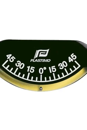 Ultime Pezzi Inclinometro Plastimo 5° - 45° per Nautica con Montaggio Adesivo - Dimensioni Compatte 80 x 40 mm