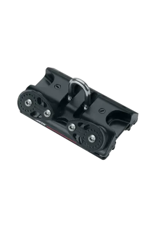 Spedito Oggi Carrello Harken 32 mm con Grillo Pivotante 2:1 - Regolazione Facile e Veloce dal Pozzetto per Vela e Nautica