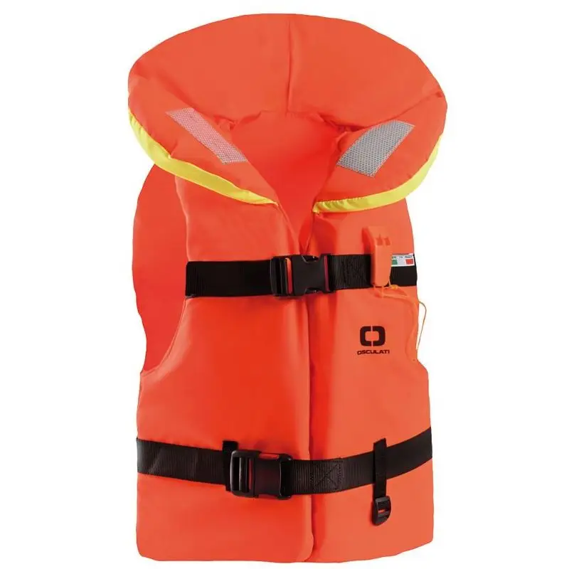 Giubbotto Salvagente SV Isabel 100 N Certificato EN12402-4 per Pesos 40-50 kg con Alta Visibilità, Fischietto, Nastrini Retroriflettenti e Collo Ergonomico - Regolazioni Facili e Cordino Sottogamba - Ottimo per la Nautica e la Vela Ordina Subito