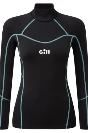 Maglia Termica Idrorepellente Primo Strato Donna Gill Marine - Maniche Lunghe, Vestibilità Aderente, Protezione UV 50+, Leggerissima e Morbida al Contatto con la Pelle. Prezzo Scontato