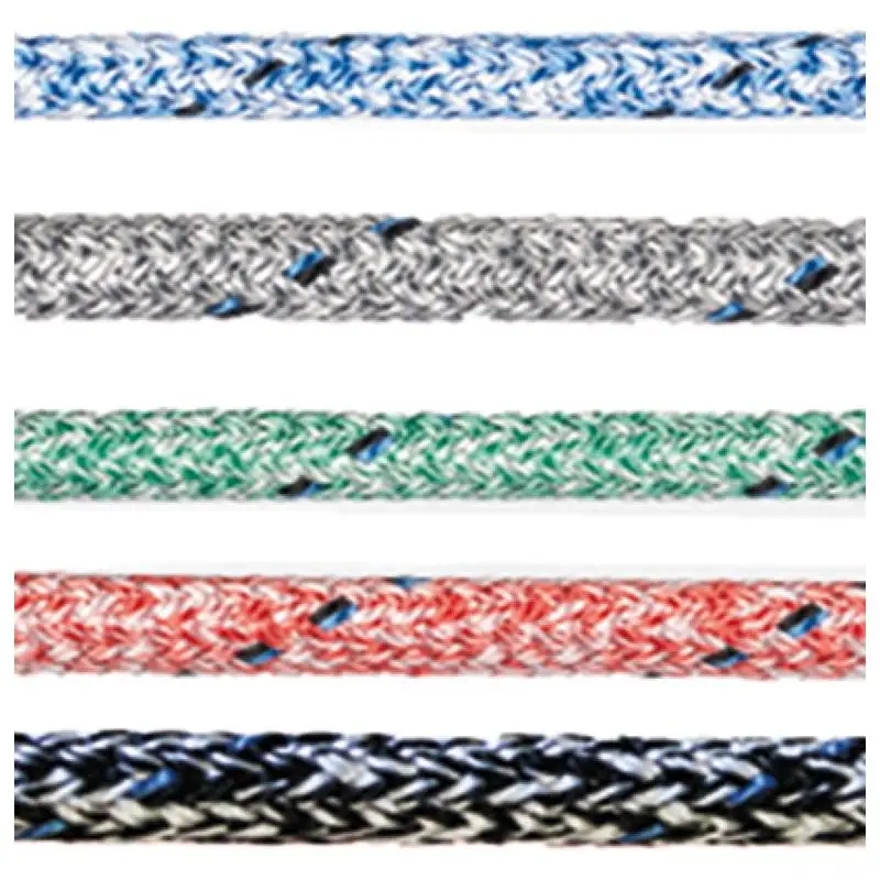 Ultima Occasione Cima Marlow Doublebraid 6mm Nera - Treccia in Poliestere Alta Identificabilità per Scotte, Avvolgi Fiocchi e Usi Generici