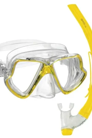 Set Maschera e Boccaglio in PVC per Bambini - Snorkel Autosvuotante con Fibbie EZ Adjust - Perfetto per Primi Approcci alla Subacquea Novità