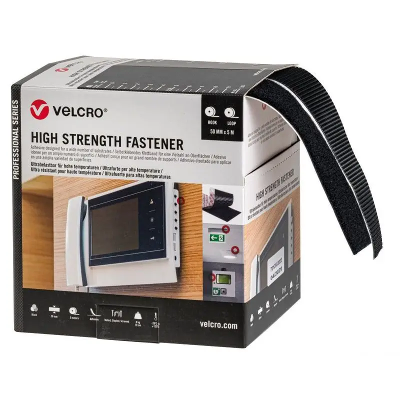 Promozione Fissaggio Nautico VELCRO® Brand HIGH STRENGTH - Sistema di Chiusura Ad Alta Tenuta per Centraline, Plafoniere e Decorazioni Nautiche