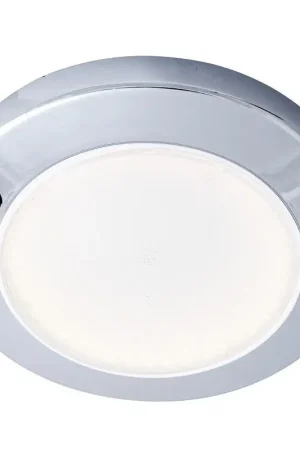 Ultimissimo Modello Plafoniera LED BATSYSTEM Saturn Cromata a Filo in ABS con Lente in Policabonato Satinato per Barche e Nautica