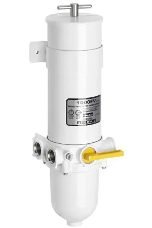Super Prezzo Filtro RACOR Metallico Singolo 1000MAMA per Nautica - Separatore Acqua/Carburante 10 Micron Omologato Marine UL per Motori Benzina e Gasolio