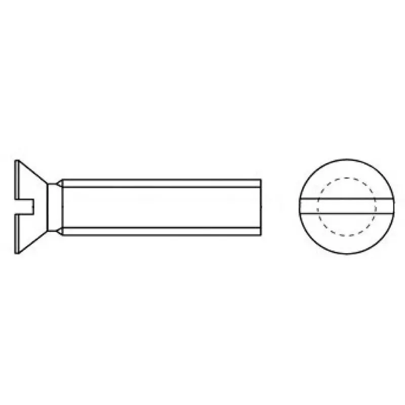 Occasione Imperdibile Viti testa svasata piana a taglio croce UNI 6109 DIN 965 in Metallo TSP 8x100 mm AISI 316 - Ideali per la Nautica