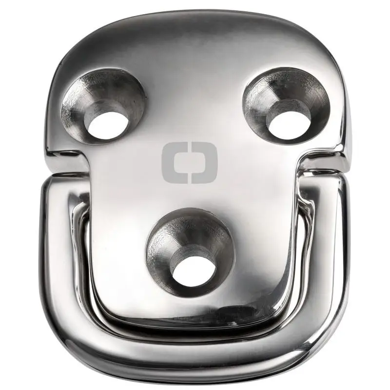Occasione Anelli Abbattibili Square Pad Eyes con Anello Forgiato HR - Alta Resistenza Meccanica, Gomma Antivibrante e Confezione Riciclabile - Ideali per Vela e Nautica