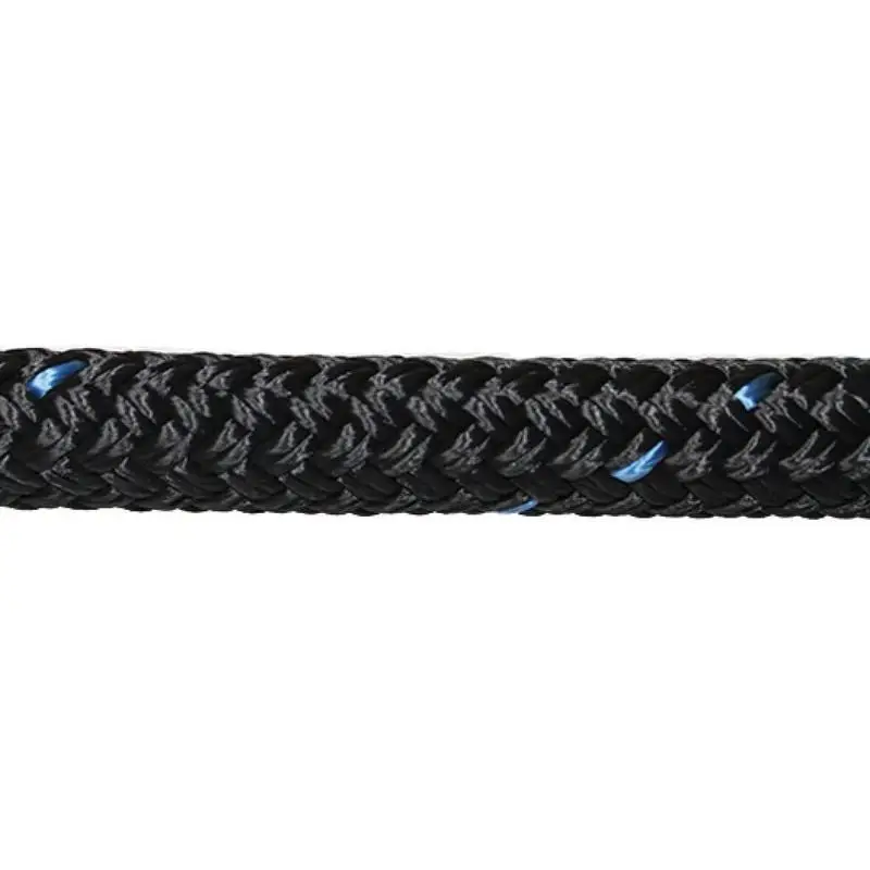 Cima da Ormeggio Marlow Blue Ocean 16mm - 12m Nera con Asola in Poliestere Riciclato Sostenibile - 100% Eco-Friendly - 12 Capi - Finitura Filo Cima MARLOW Bestseller