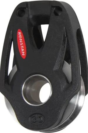Prezzo Basso Bozzello Ronstan Serie 30 Orbit con Arricavo e Puleggia Inox - Capacità di Carico Fino a 550 kg per Applicazioni Nautiche di Alta Resistenza
