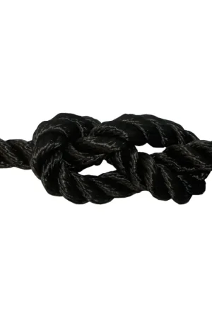 Cima Ritorta Nera Alta Tenacità Ø 12 mm - 200 metri per Ormeggio Nautico e Ancoraggio Pesante - Resistente ai Raggi UV e con Ridotto Allungamento Nuovo Arrivo