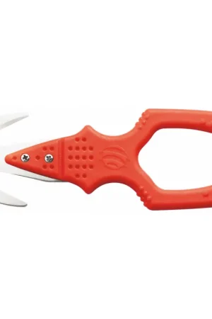 Prezzo Basso Tagliacime Professionale con Lama in Acciaio Inox e Impugnatura in Nylon - 135 mm con Fodero