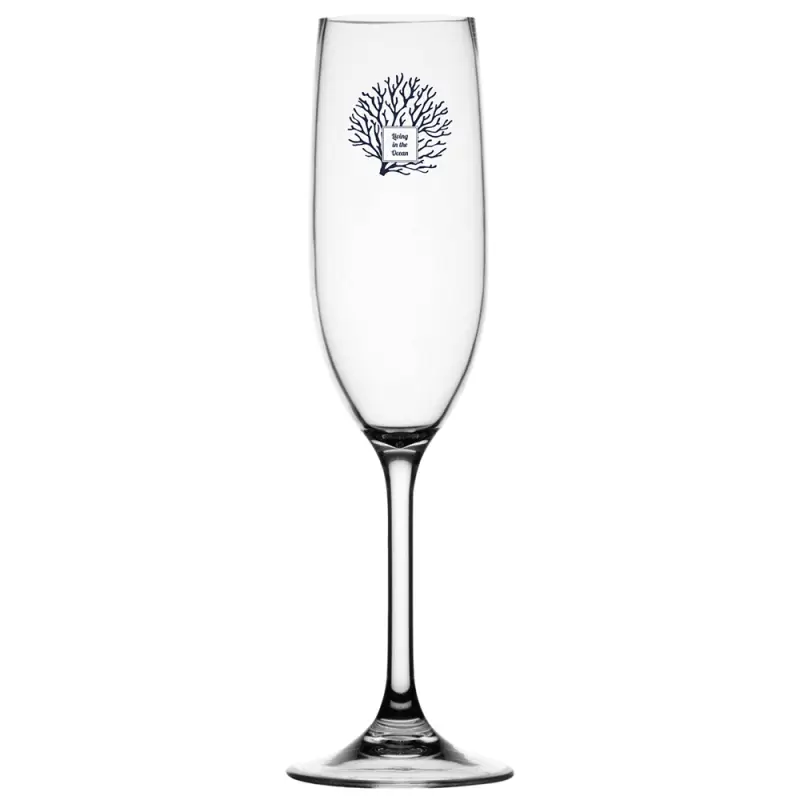 Set di 6 Bicchieri da Champagne Infrangibili in Tritan - Antiscivolo e Eleganti per la Nautica (Ø 4,3 cm x 24 h) Miglior Prezzo