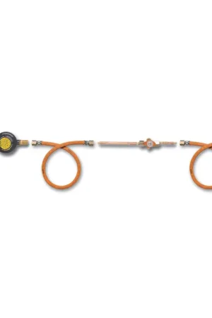 Offerta Speciale Kit di Collegamento per Bombola Gas - Regolatore con Rubinetto e Tubo Flessibile per Nautica e Barche